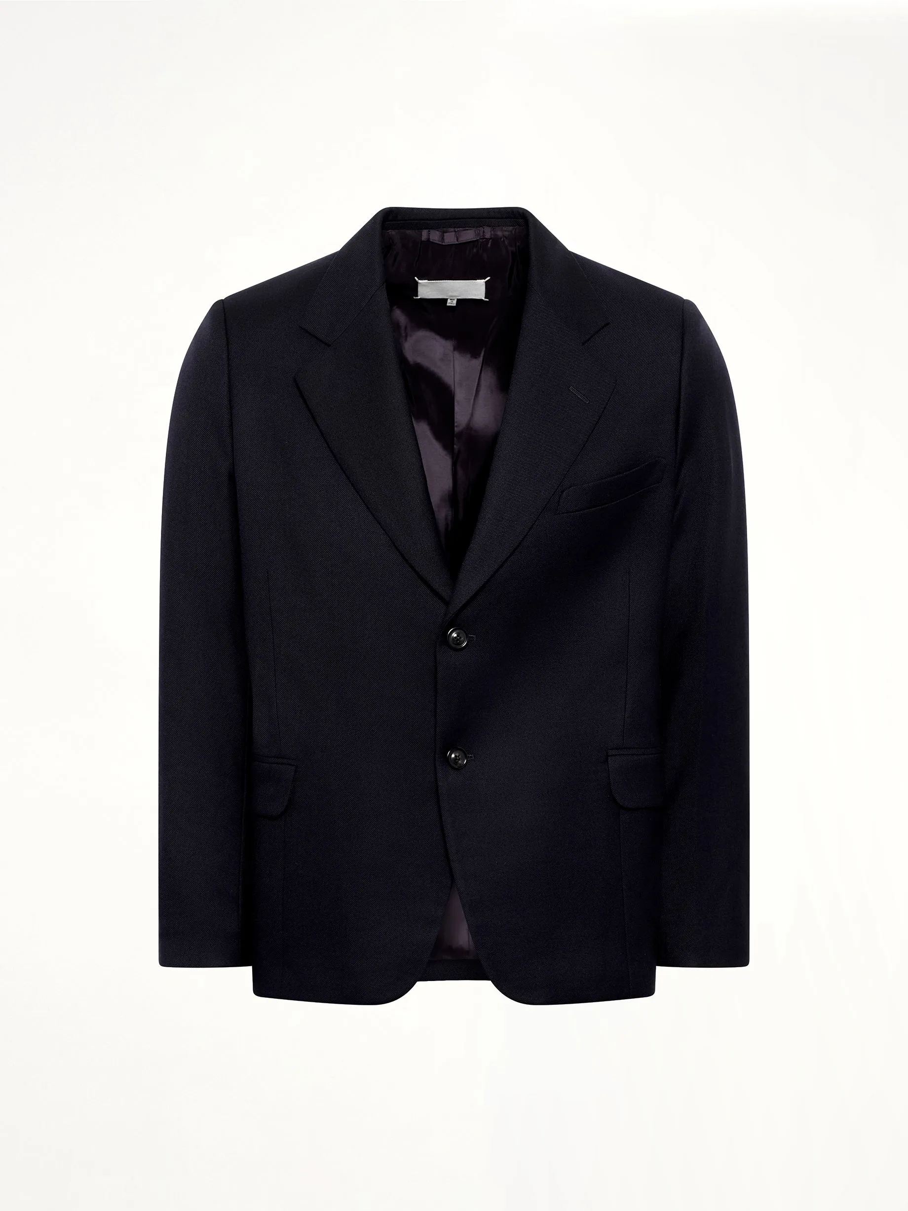 Virgin Wool Blazer in Blue sold by MARAIS product image thumbnail 2