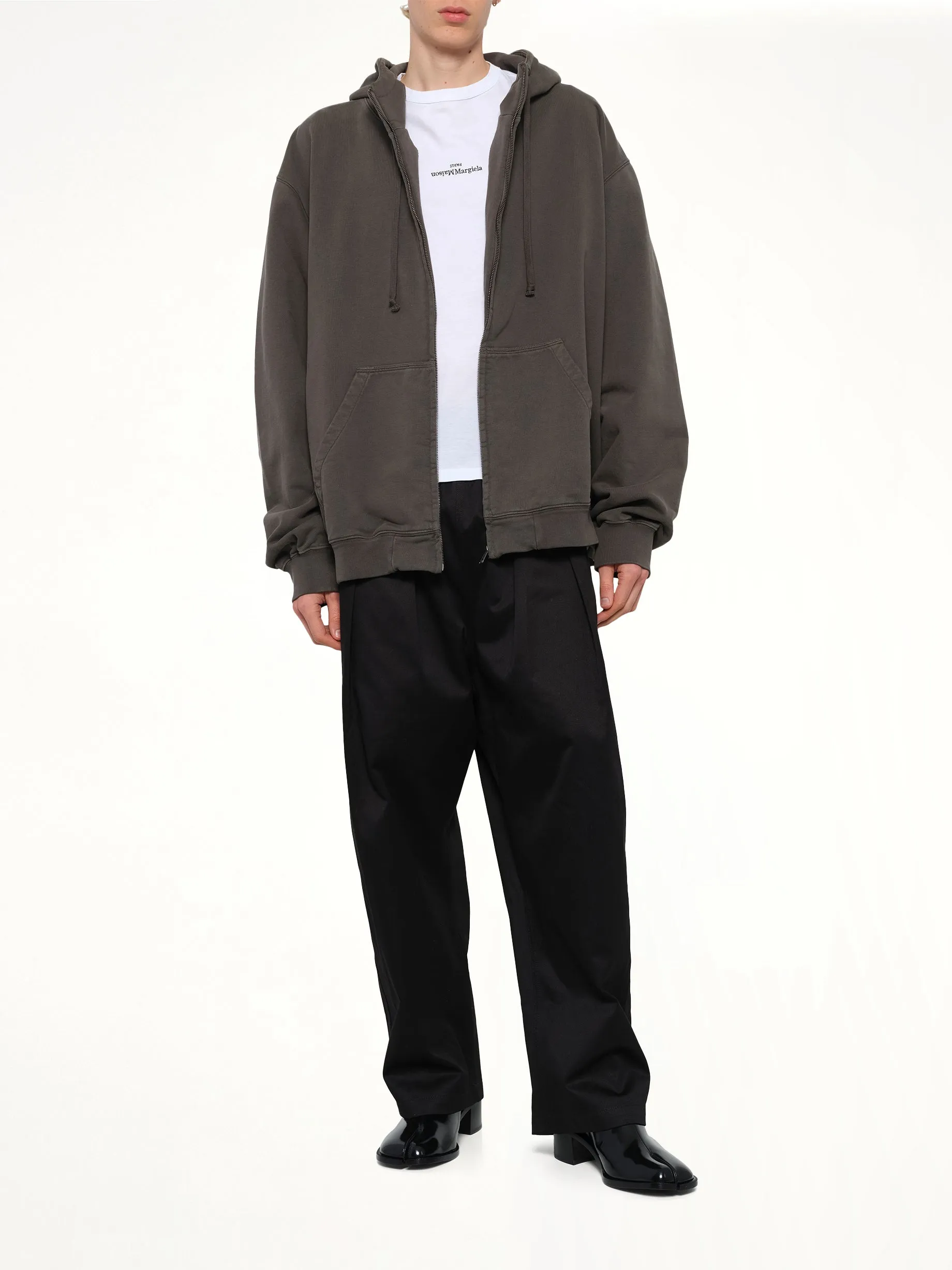 Zip Hoodie in Mink sold by MARAIS product image thumbnail 4