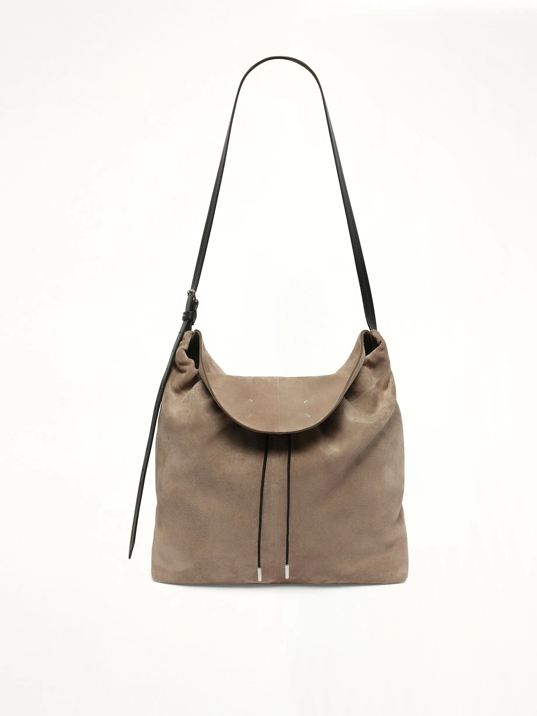 Belt Bag Hobo Small in Vison/Black/Chestnut sold by MARAIS