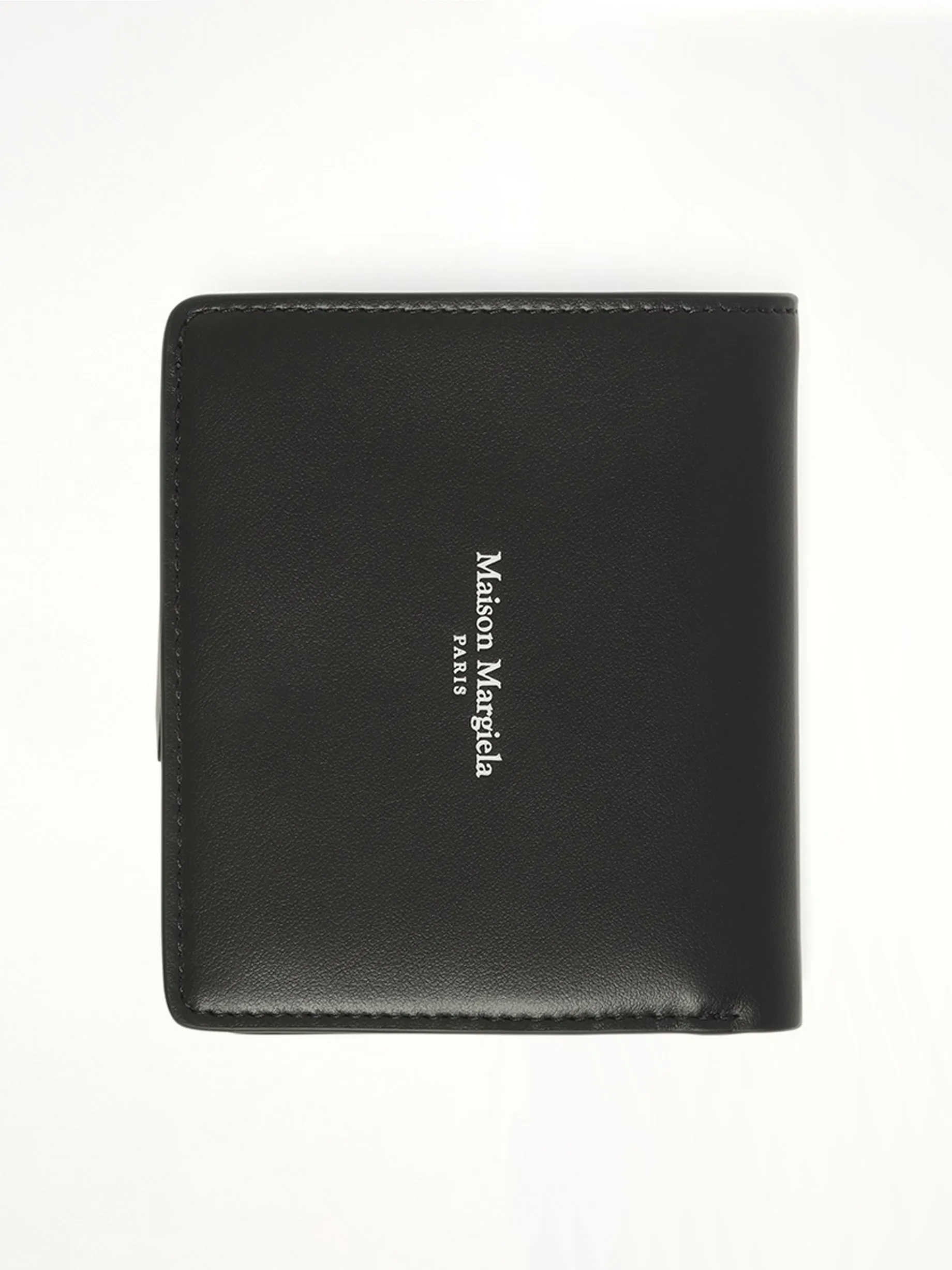 Maison Margiela Flip Wallet in Black/Silver sold by MARAIS