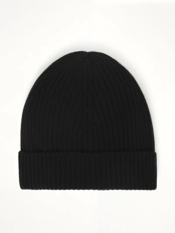 Wool Beanie in Black sold by MARAIS