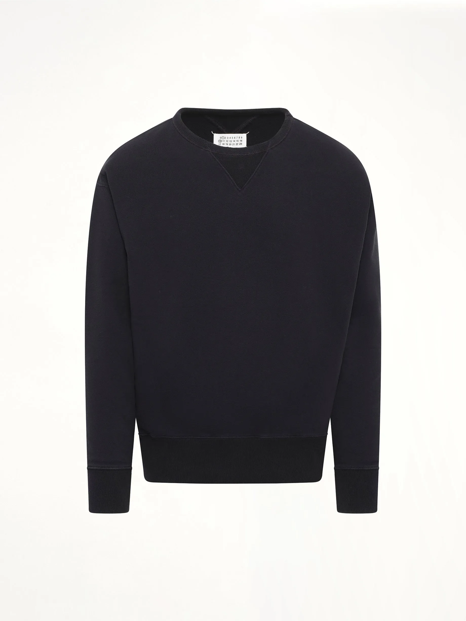Cotton Fleece Sweatshirt in Black sold by MARAIS product image thumbnail 2