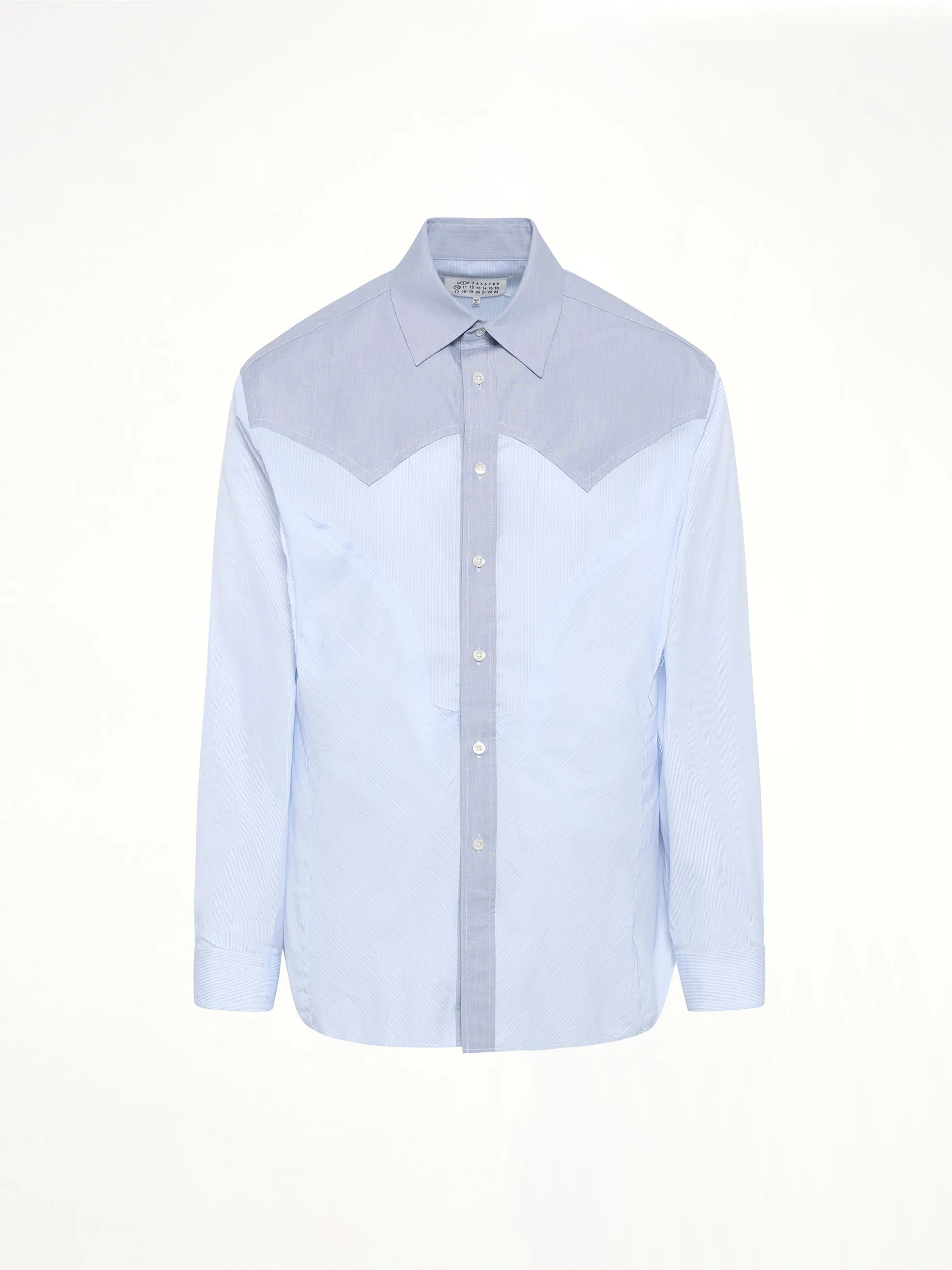 Classic Stripe Shirt in Azure sold by MARAIS product image thumbnail 2