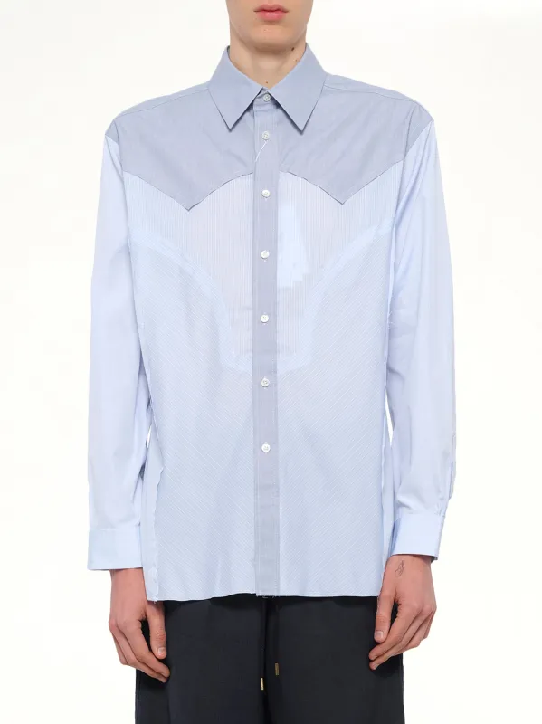 Classic Stripe Shirt in Azure sold by MARAIS