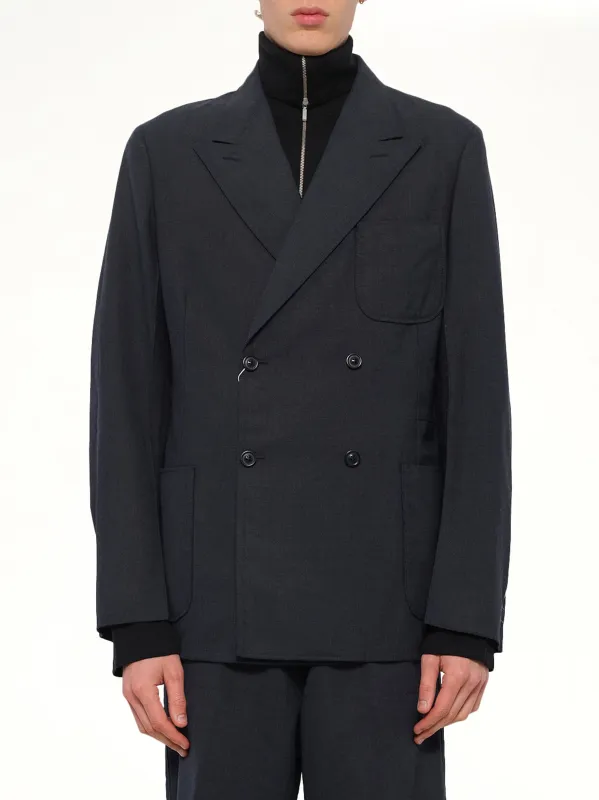 Wool Jacket in Dark Blu made by Maison Margiela