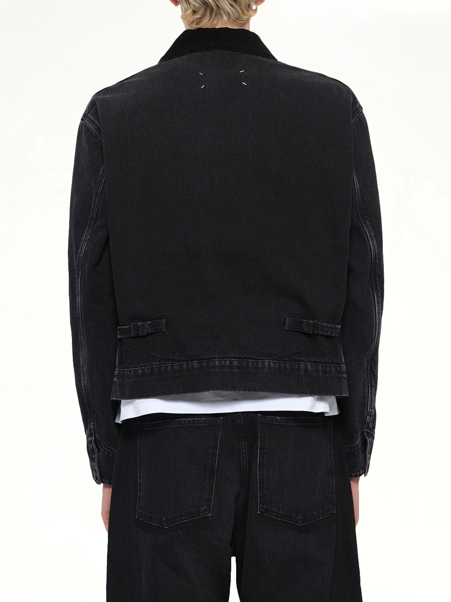 Original Japanese Denim Jacket in Washed Black sold by MARAIS product image thumbnail 5
