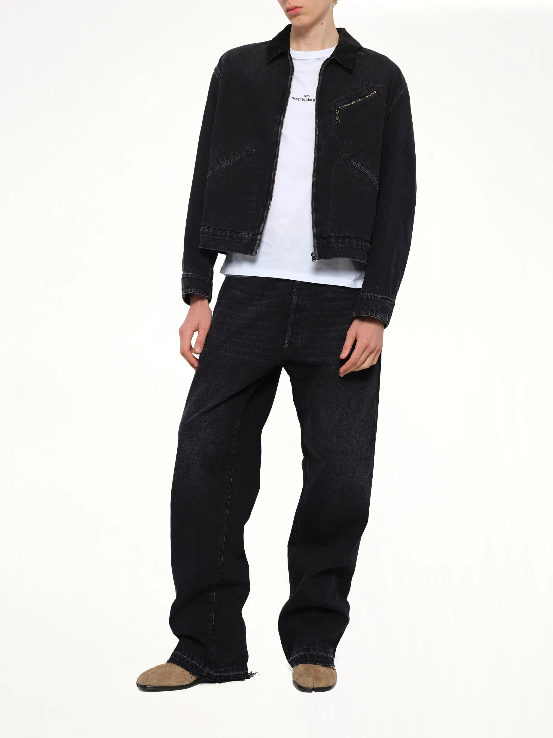 Original Japanese Denim Jacket in Washed Black sold by MARAIS product image thumbnail 4