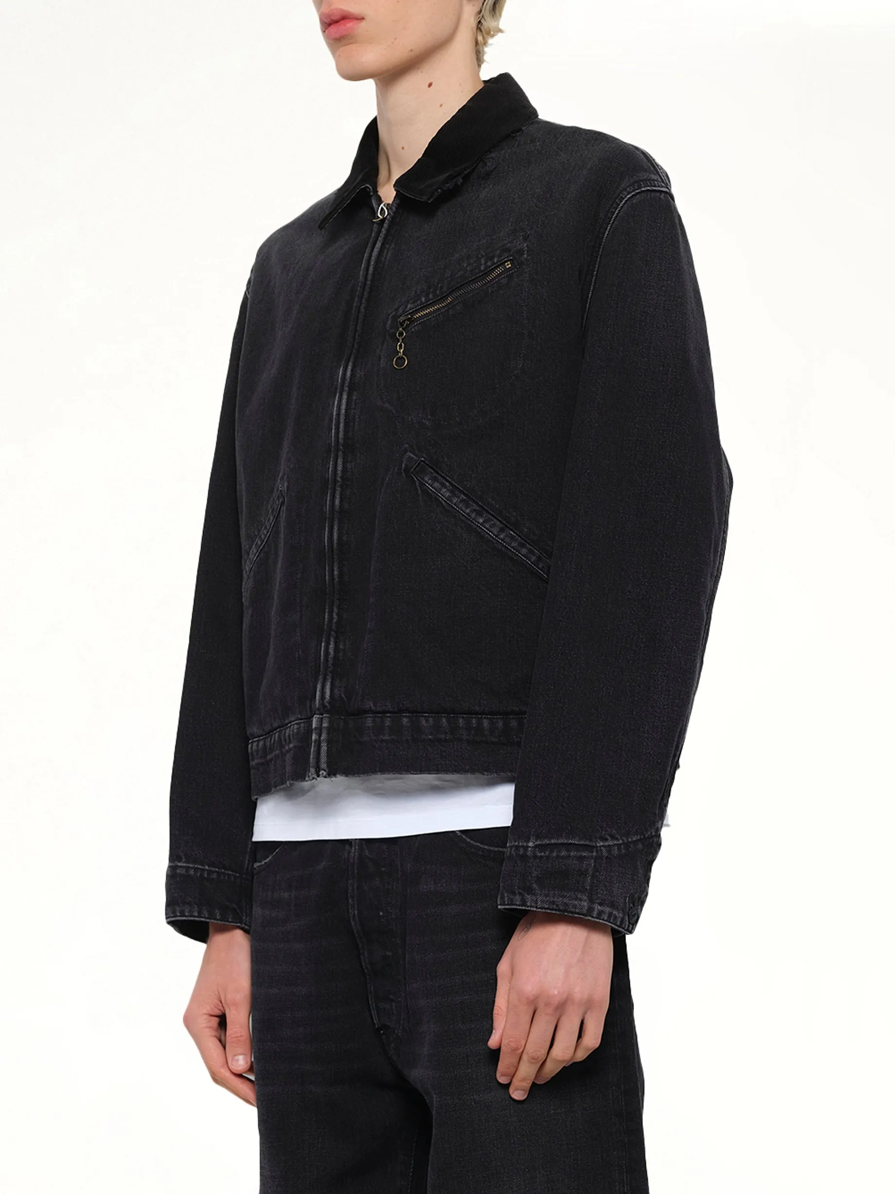 Original Japanese Denim Jacket in Washed Black sold by MARAIS product image thumbnail 3