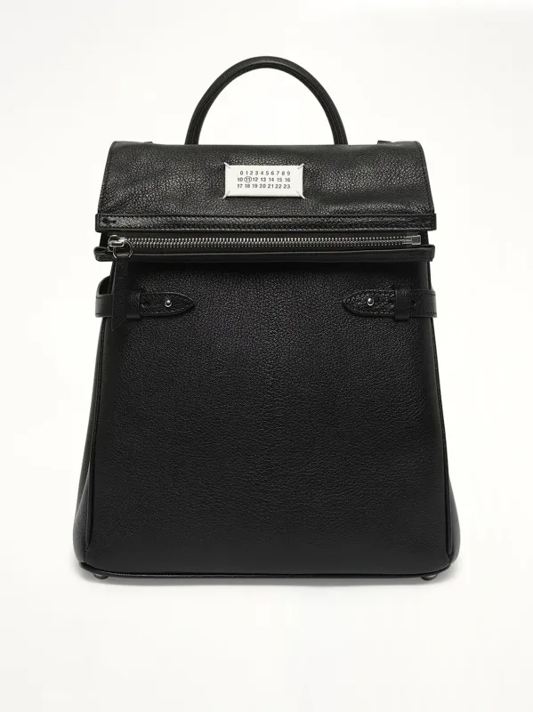 5AC Top Handle Backpack in Black made by Maison Margiela