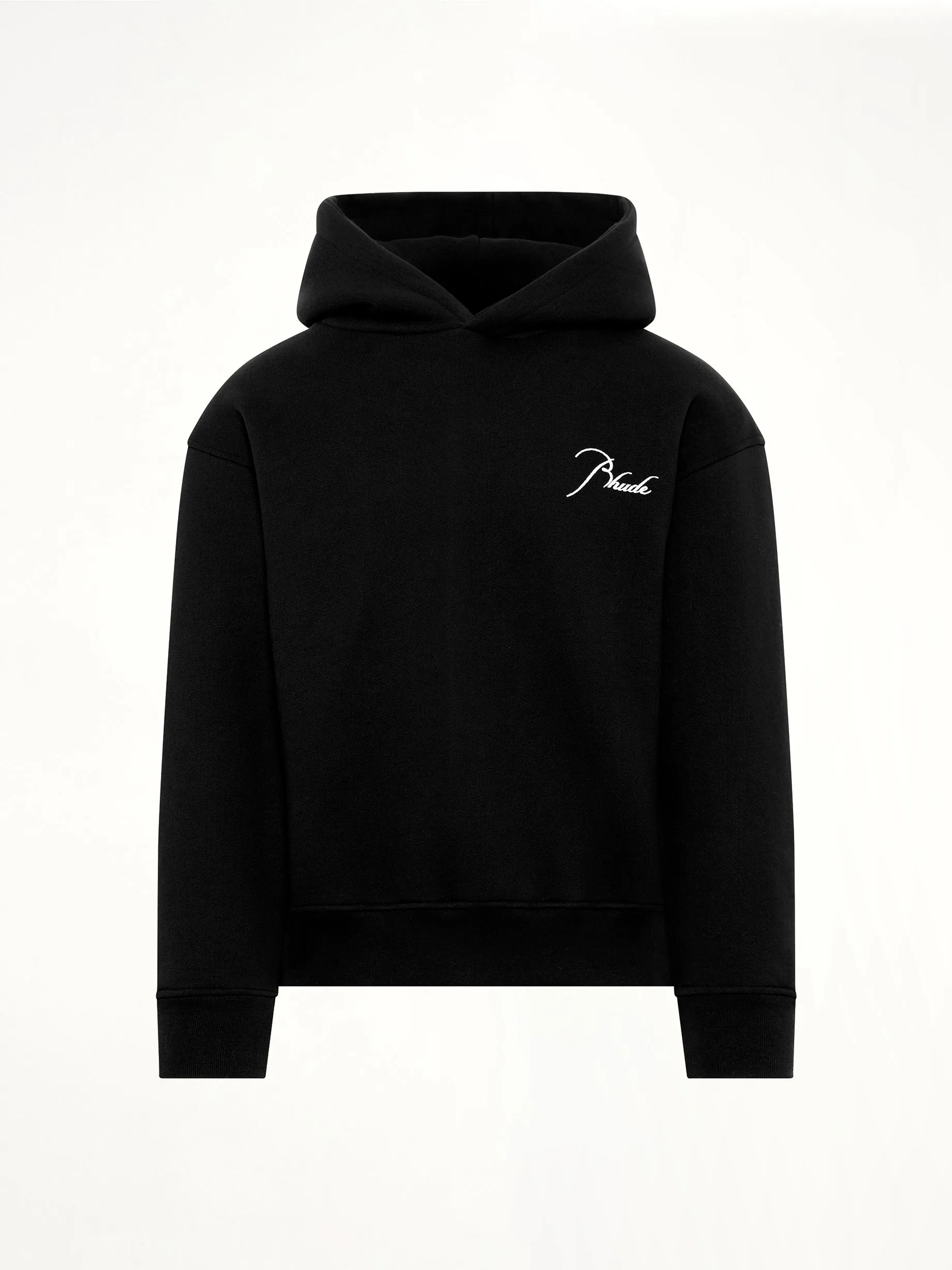 Classique Side Zip Pullover Hoodie in Black/White sold by MARAIS product image thumbnail 2