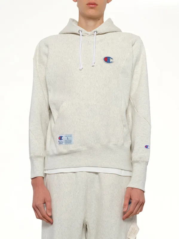 Undercover X Champion Hoodie in Oatmeal made by Undercover
