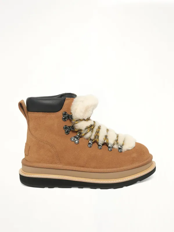 UGG sacai Hiker in Chestnut sold by MARAIS