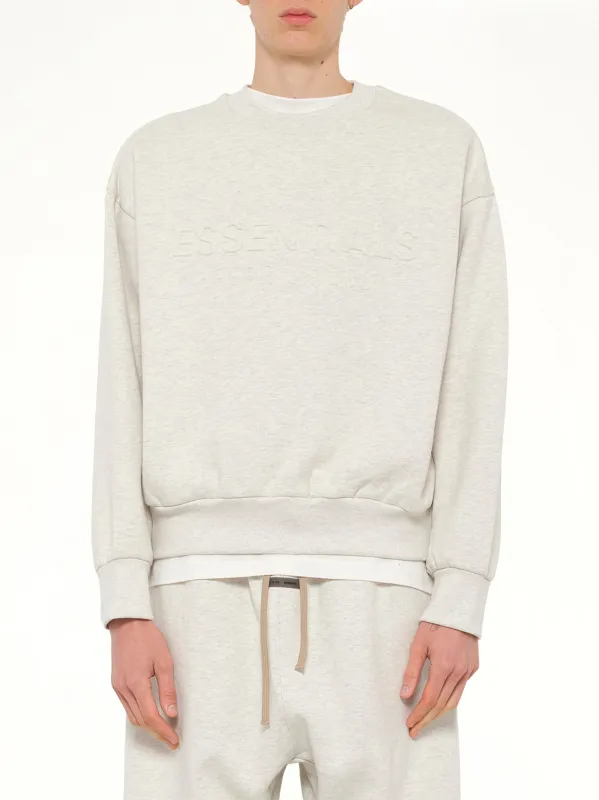 Classic Crewneck Sweatshirt in Oatmeal Heather made by Fear of God