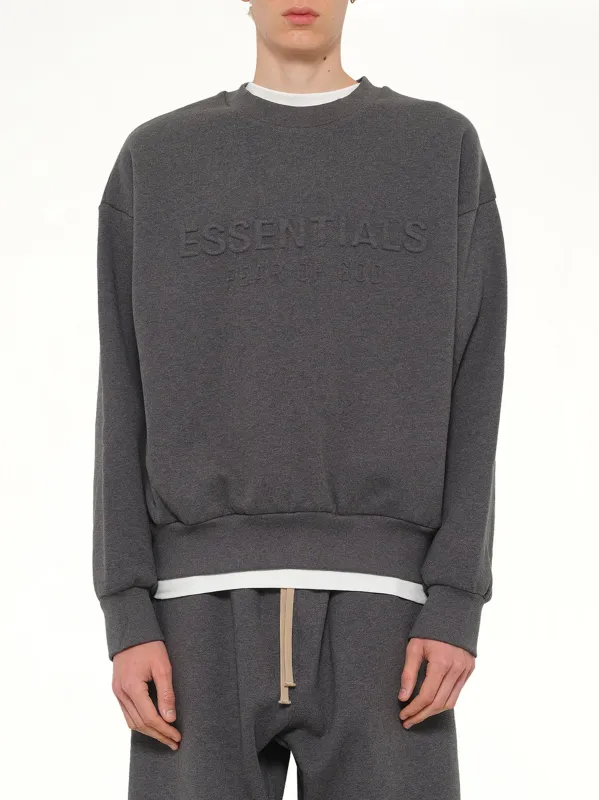 Classic Crewneck Sweatshirt in Charcoal Heather sold by MARAIS