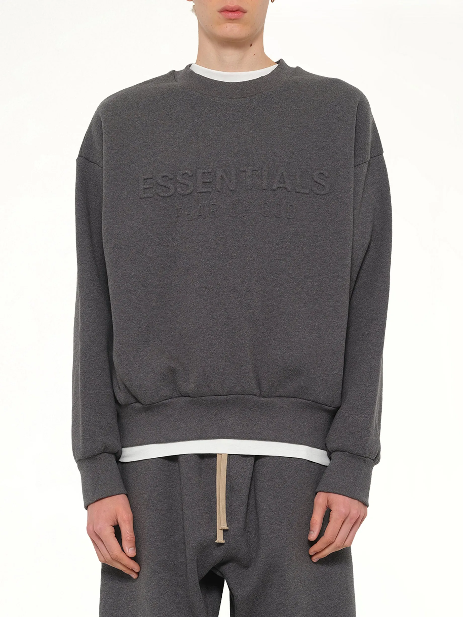Classic Crewneck Sweatshirt in Charcoal Heather sold by MARAIS