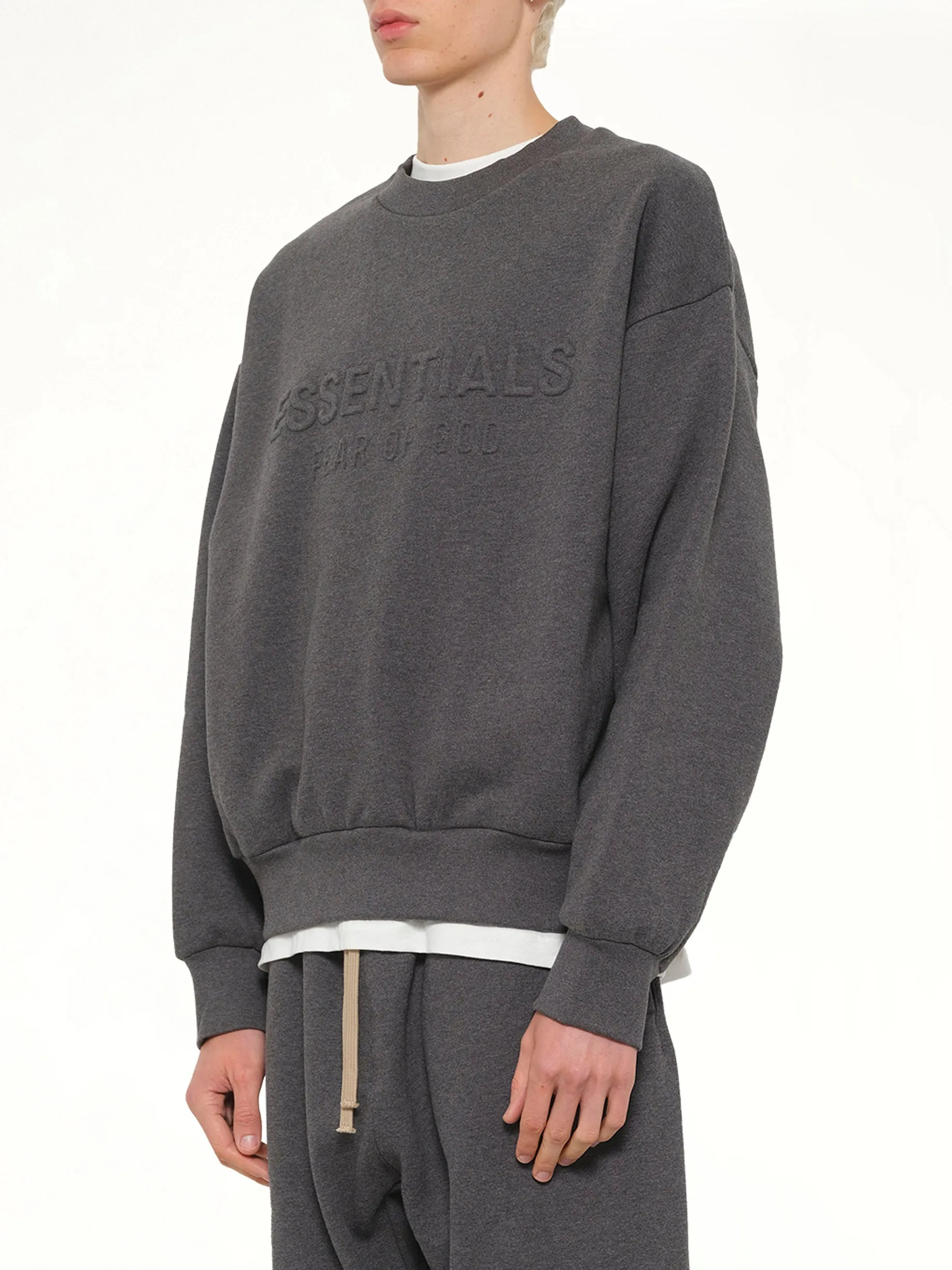 Classic Crewneck Sweatshirt in Charcoal Heather sold by MARAIS product image thumbnail 3
