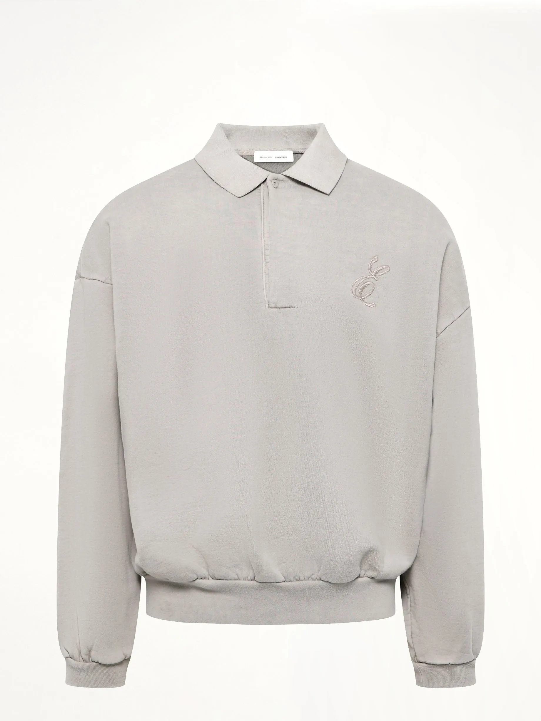 Classic Polo Sweatshirt in Smoke Grey sold by MARAIS product image thumbnail 2