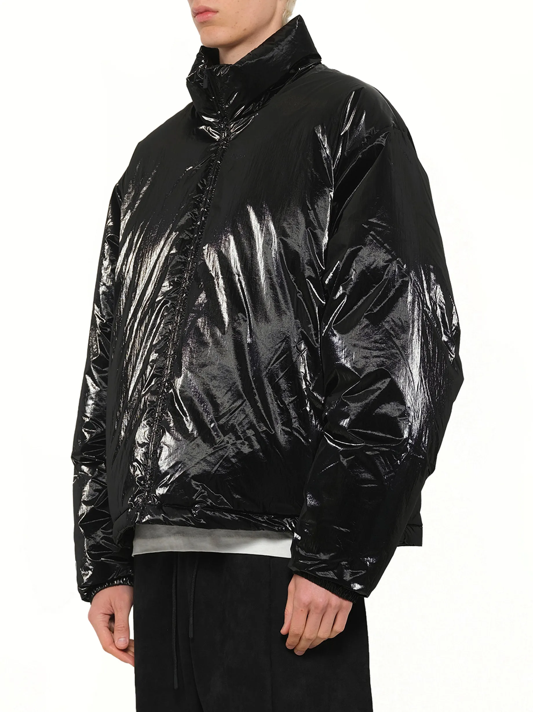 Puffer Jacket in Metallic Black sold by MARAIS product image thumbnail 3