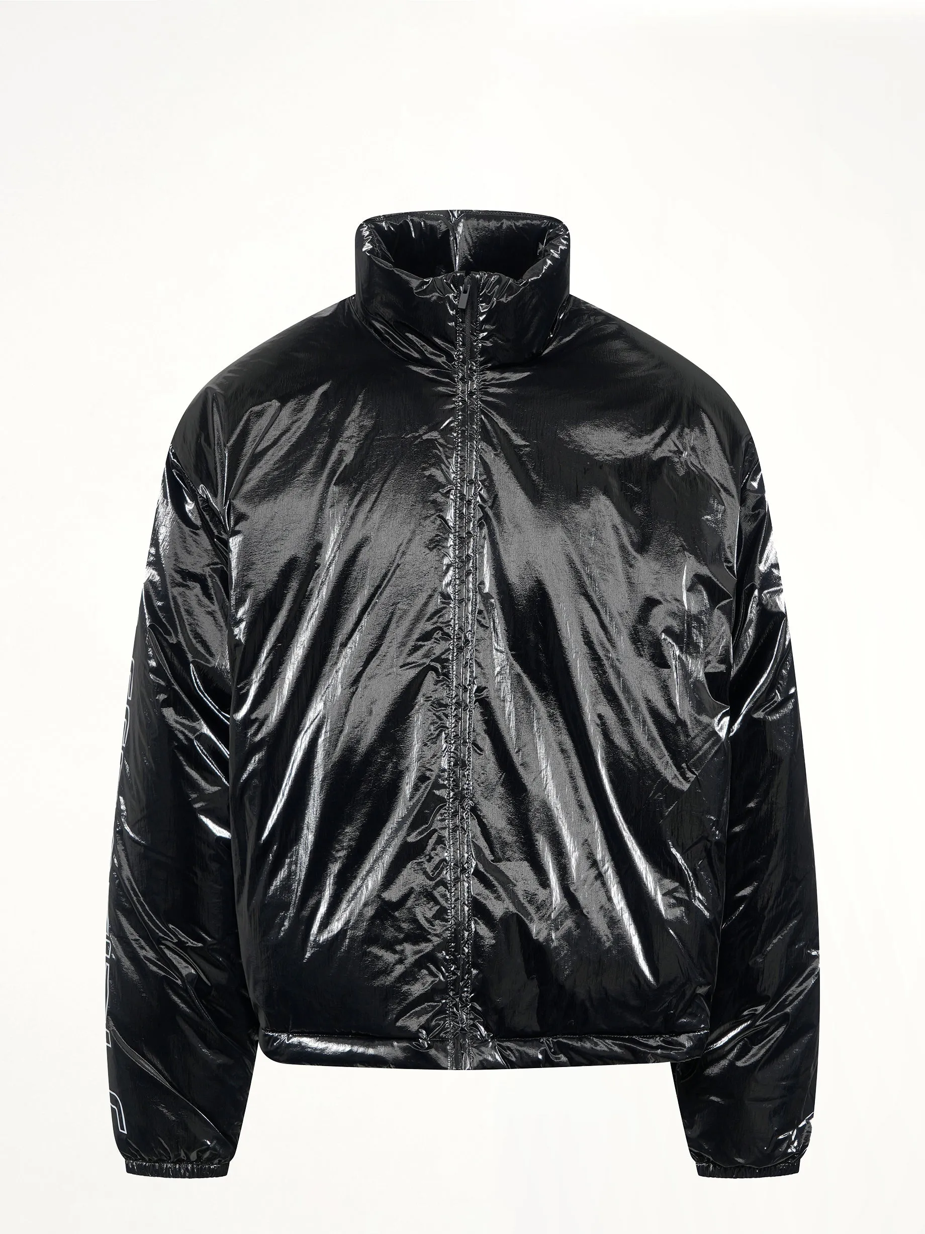 Puffer Jacket in Metallic Black sold by MARAIS product image thumbnail 2