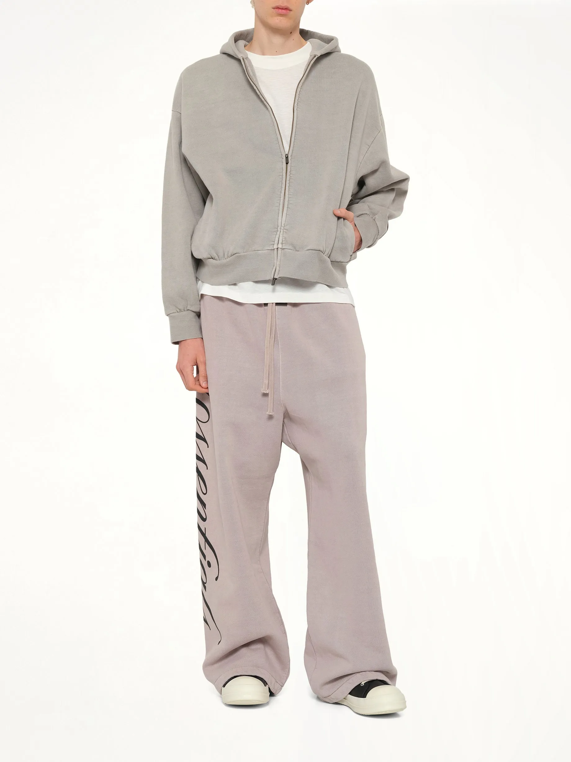 Classic Full Zip Hoodie in Smoke Grey sold by MARAIS product image thumbnail 4