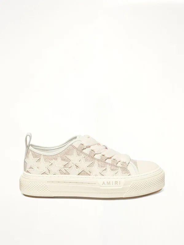 MA Quad Stars Court Low in Alabaster made by AMIRI