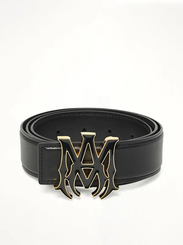 MA Core Logo Belt 4cm in Black made by AMIRI