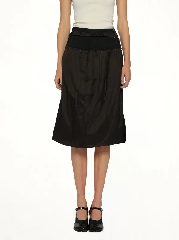 Skirt in Carbon/Black sold by MARAIS
