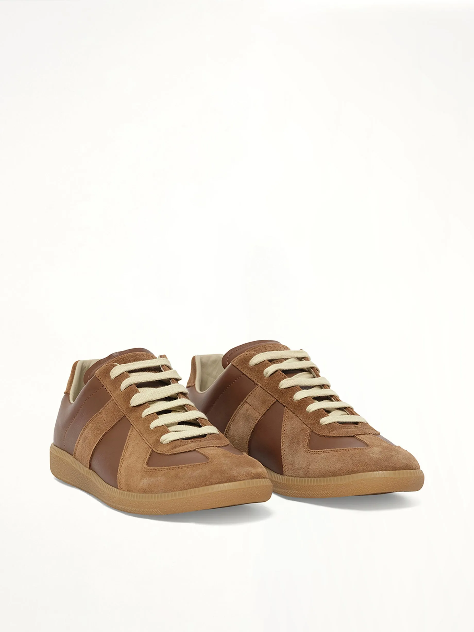 Replica Leather Sneaker in Emperador sold by MARAIS product image thumbnail 2