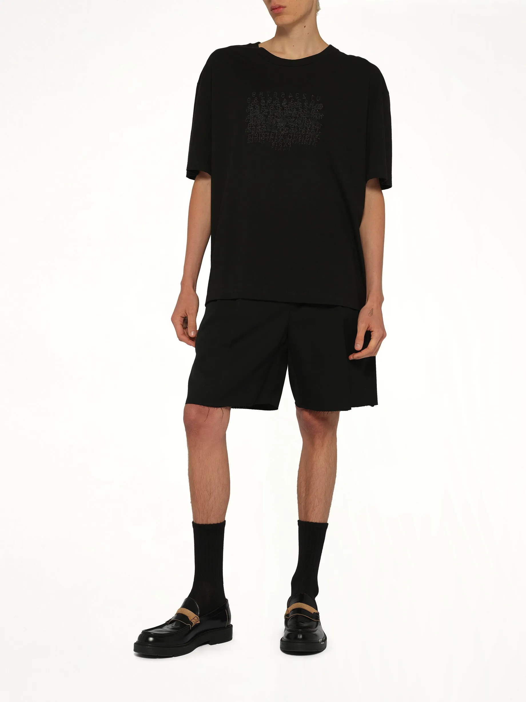 Tailored Shorts in Black sold by MARAIS product image thumbnail 4
