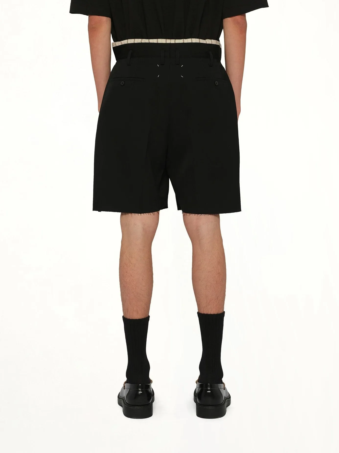 Tailored Shorts in Black sold by MARAIS product image thumbnail 5