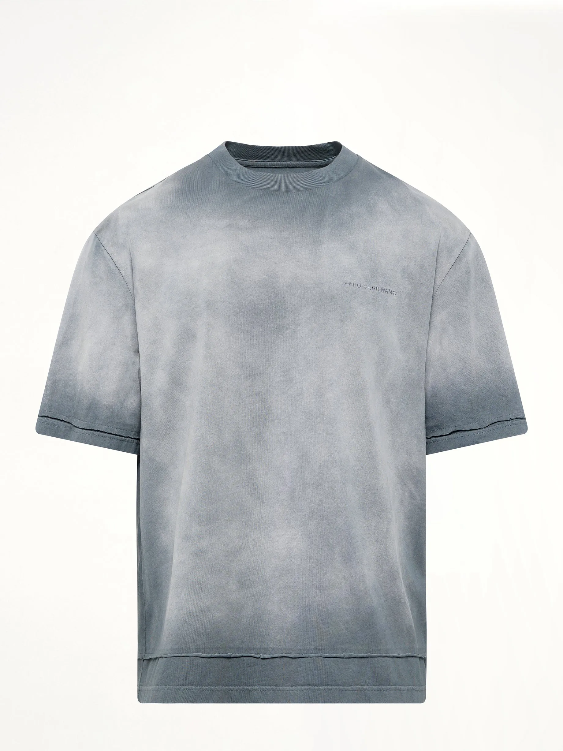2 in 1 Washed T-Shirt in Grey sold by MARAIS product image thumbnail 2