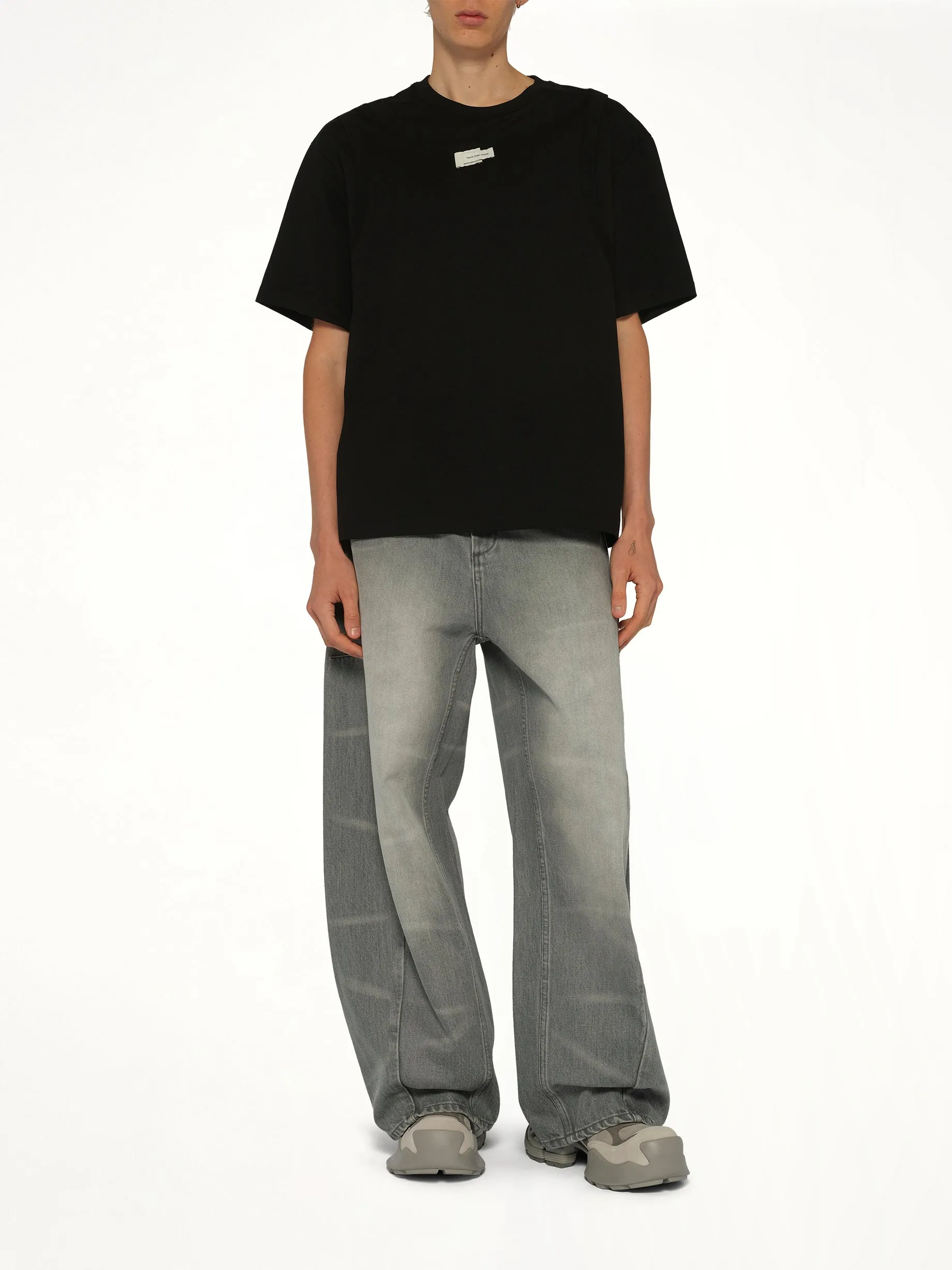 Deconstructed T-Shirt in Black sold by MARAIS product image thumbnail 4