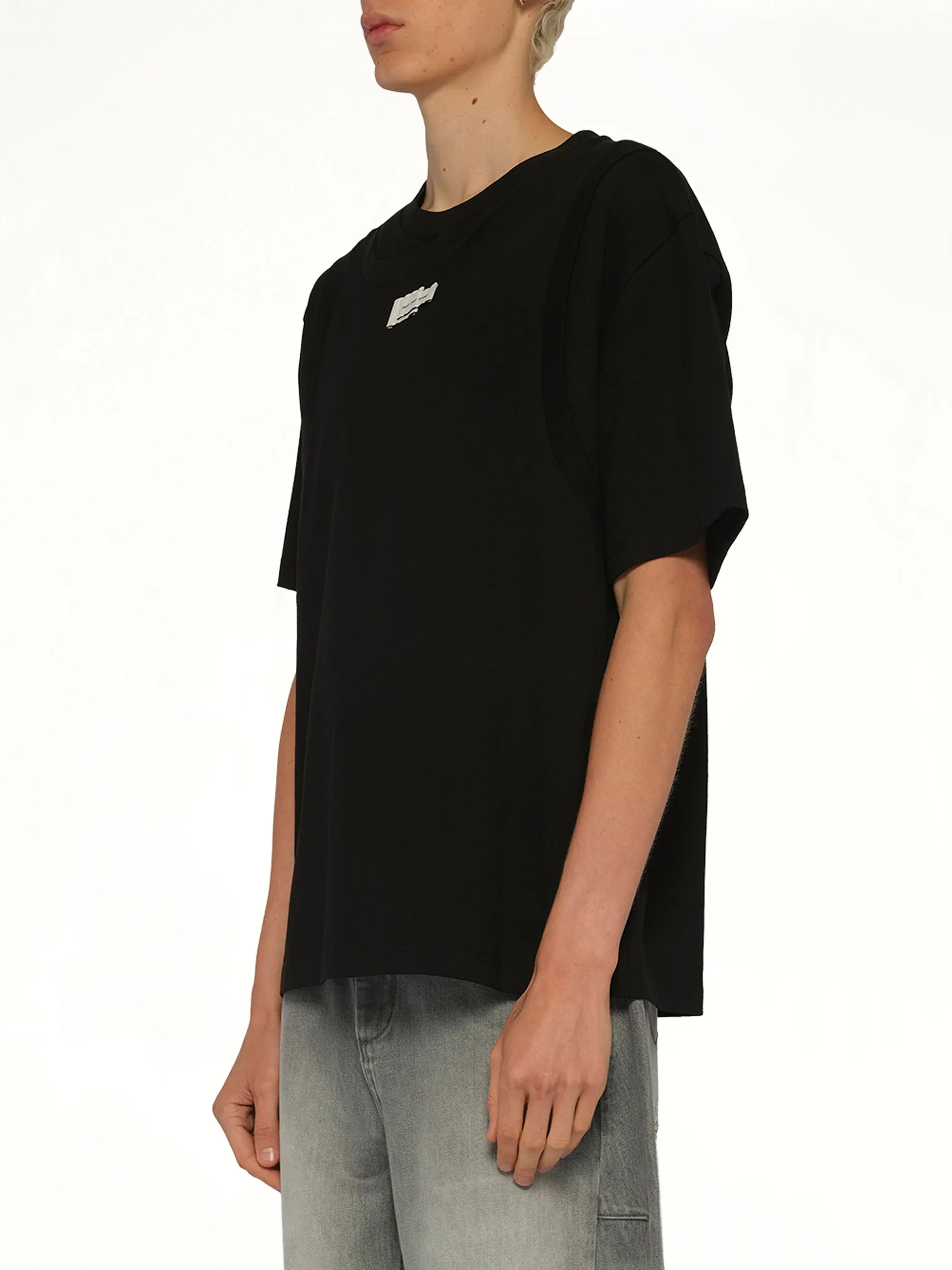 Deconstructed T-Shirt in Black sold by MARAIS product image thumbnail 3
