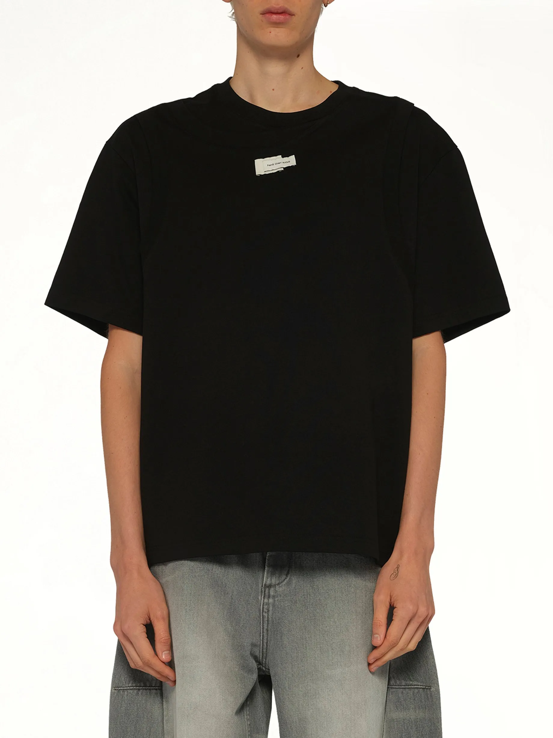 Deconstructed T-Shirt in Black sold by MARAIS
