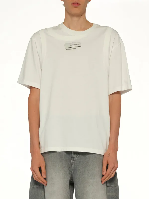 Deconstructed T-Shirt in White made by Feng Chen Wang