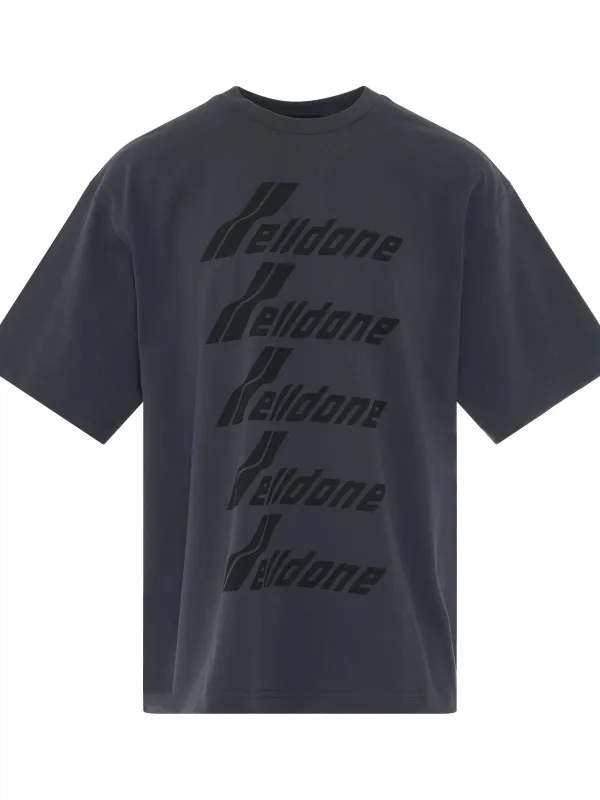 Classic Front Logo T-Shirt in Charcoal made by WE11DONE
