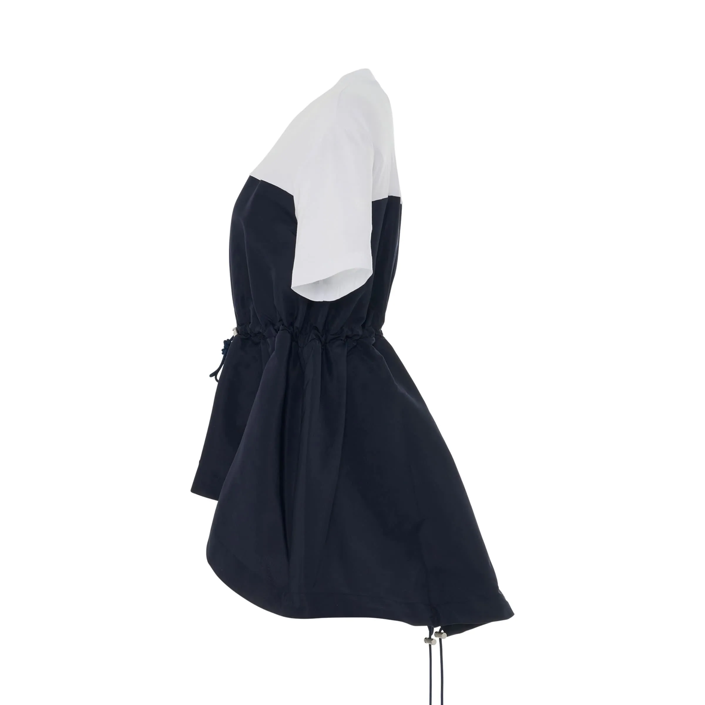 Hybrid Parka T-Shirt in White/Navy sold by MARAIS product image thumbnail 3