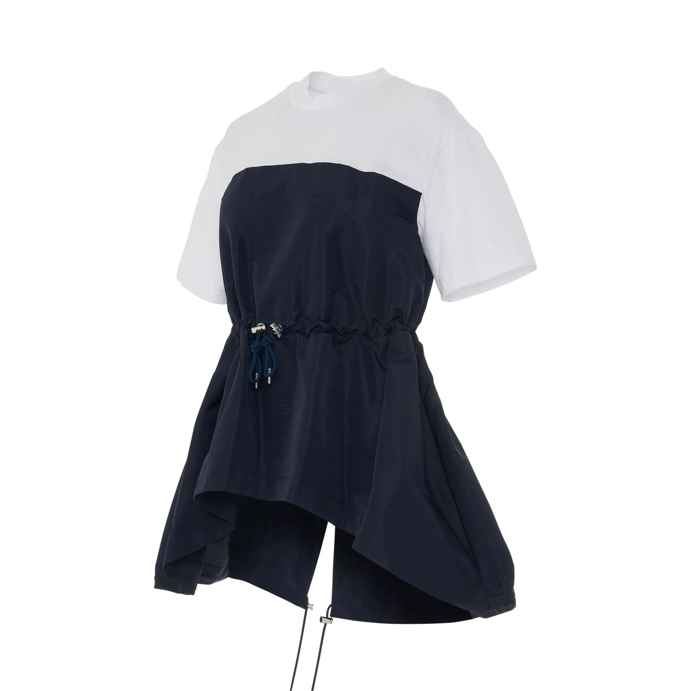 Hybrid Parka T-Shirt in White/Navy sold by MARAIS product image thumbnail 2