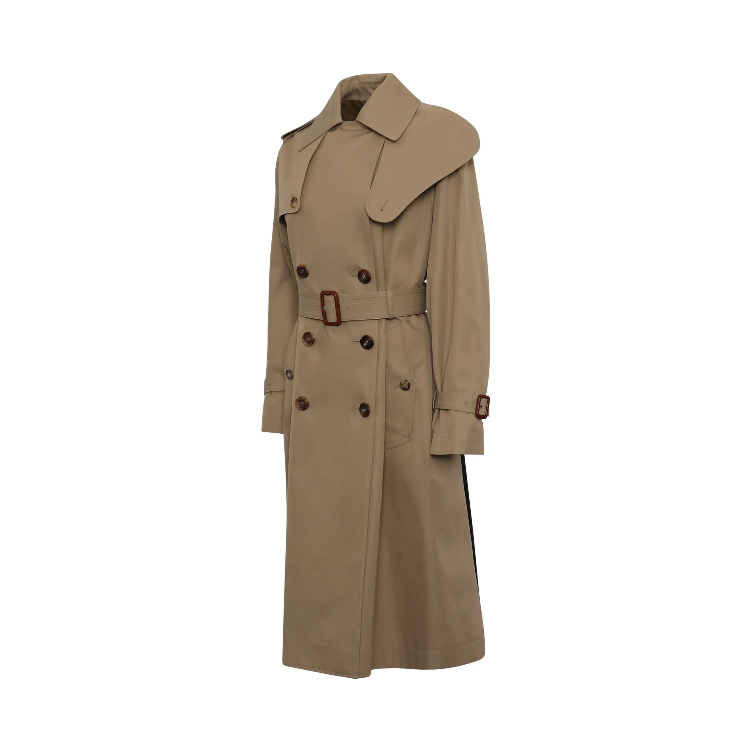 Graffiti Trench Coat in Beige sold by MARAIS product image thumbnail 2
