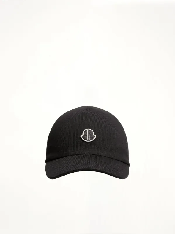 Rick Owens x Moncler Baseball Hat in Black sold by MARAIS