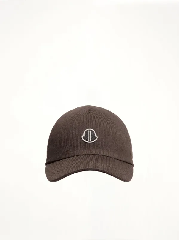 Rick Owens x Moncler Baseball Hat in Dark Dust sold by MARAIS
