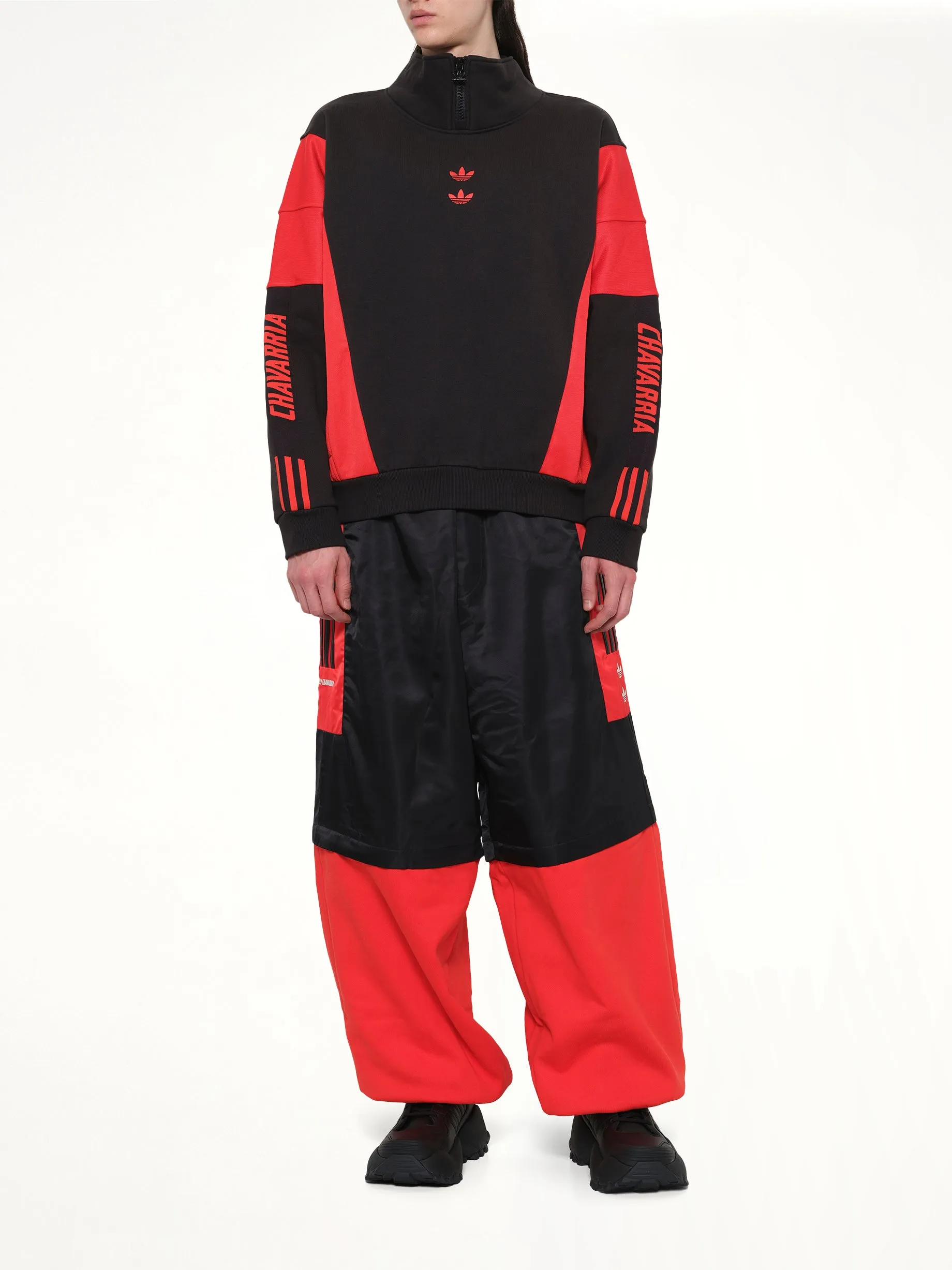 Adidas X Chavarria Watsonville Mockneck in Black/Red sold by MARAIS product image thumbnail 4