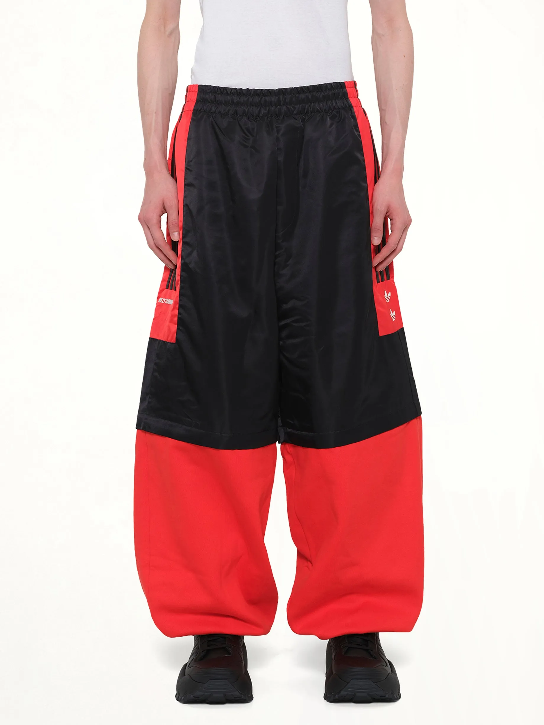 Adidas X Chavarria Gomez Zip Off Pant in Black/Red sold by MARAIS