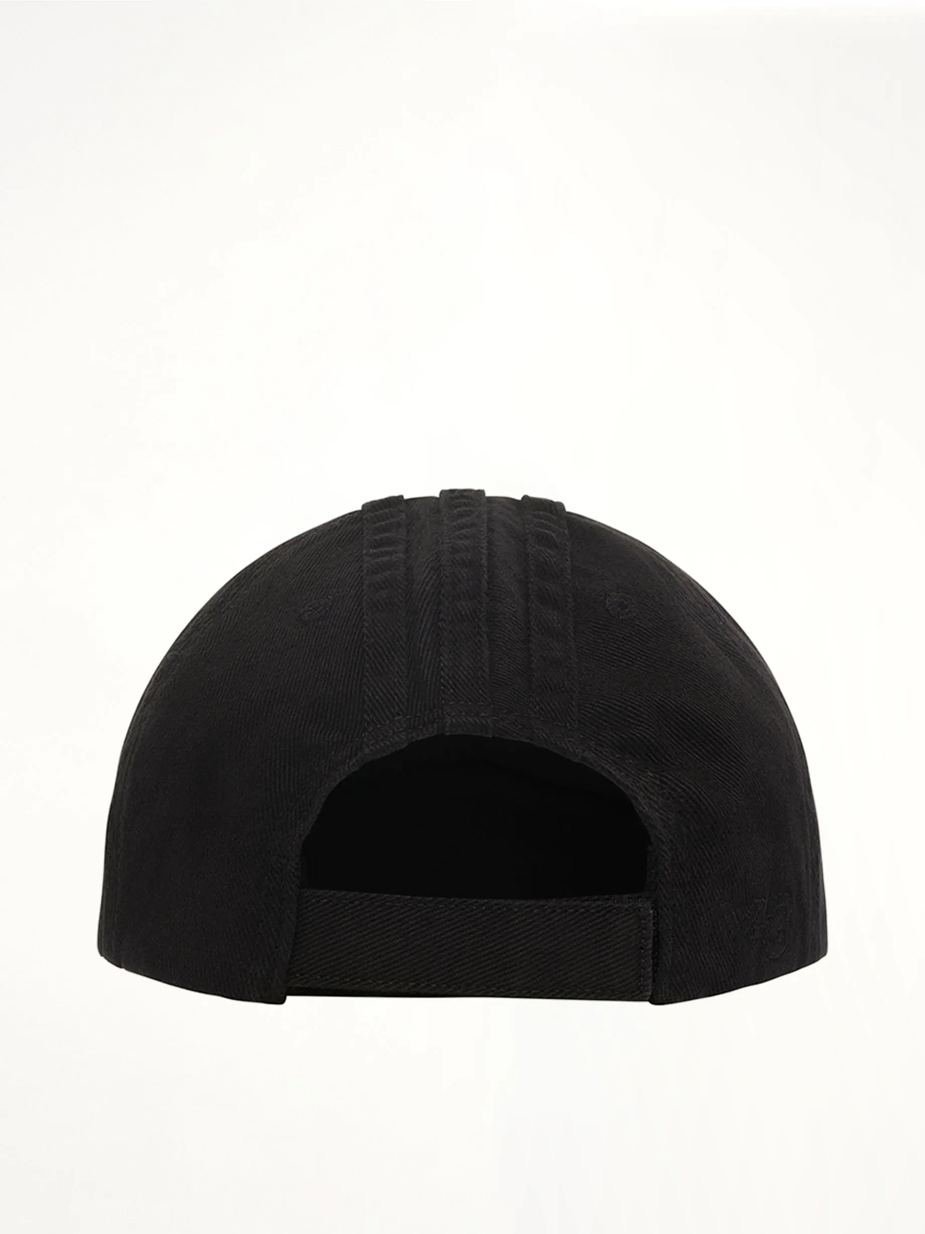 Y-3 Stripes Cap in Black sold by MARAIS product image thumbnail 3