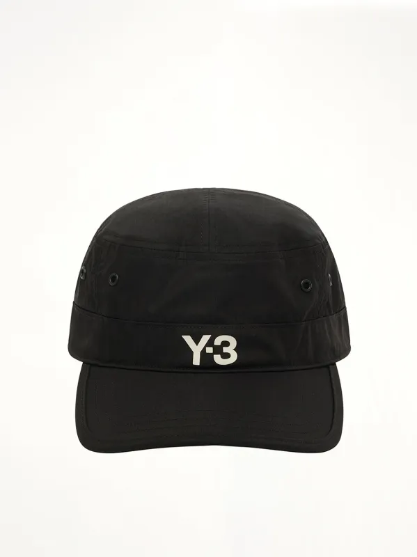 Y-3 Work Cap in Black sold by MARAIS