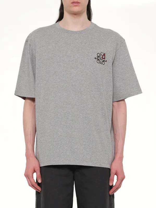 Loose Fit T-Shirt in Grey Melange made by Loewe