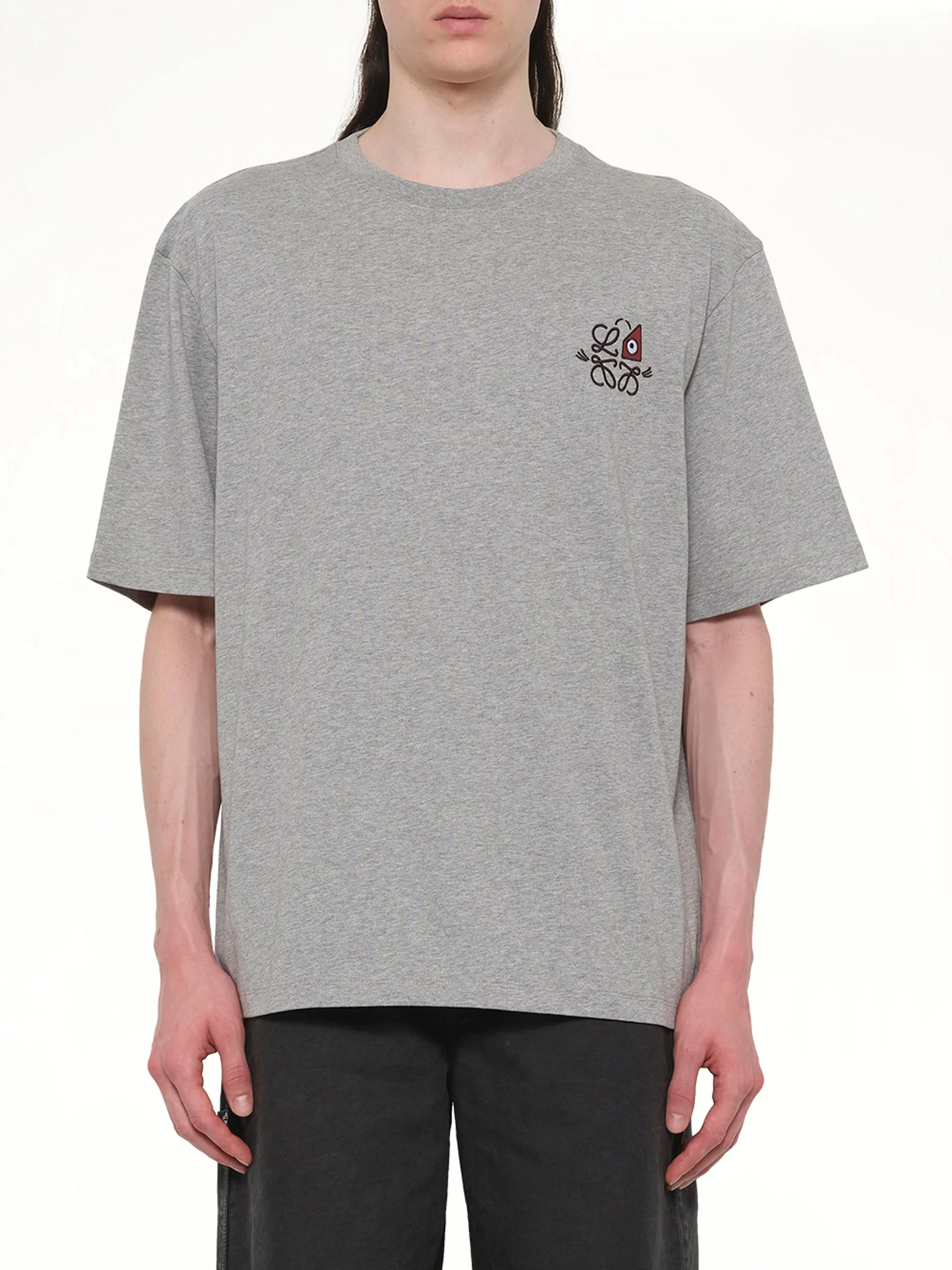 Loose Fit T-Shirt in Grey Melange sold by MARAIS