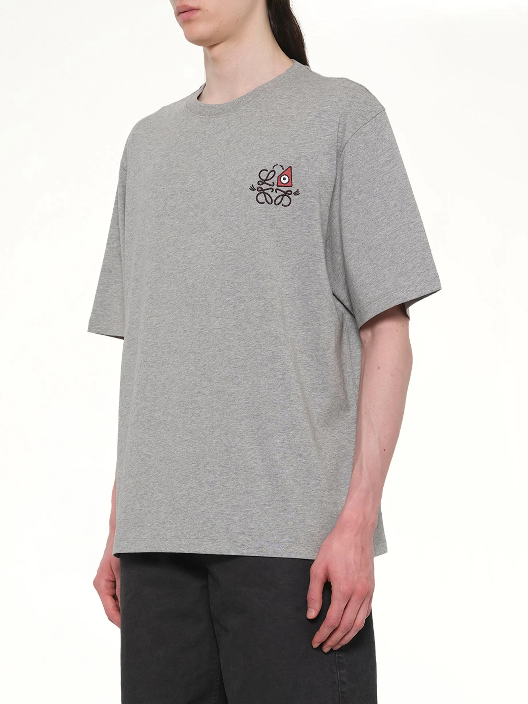 Loose Fit T-Shirt in Grey Melange sold by MARAIS product image thumbnail 3