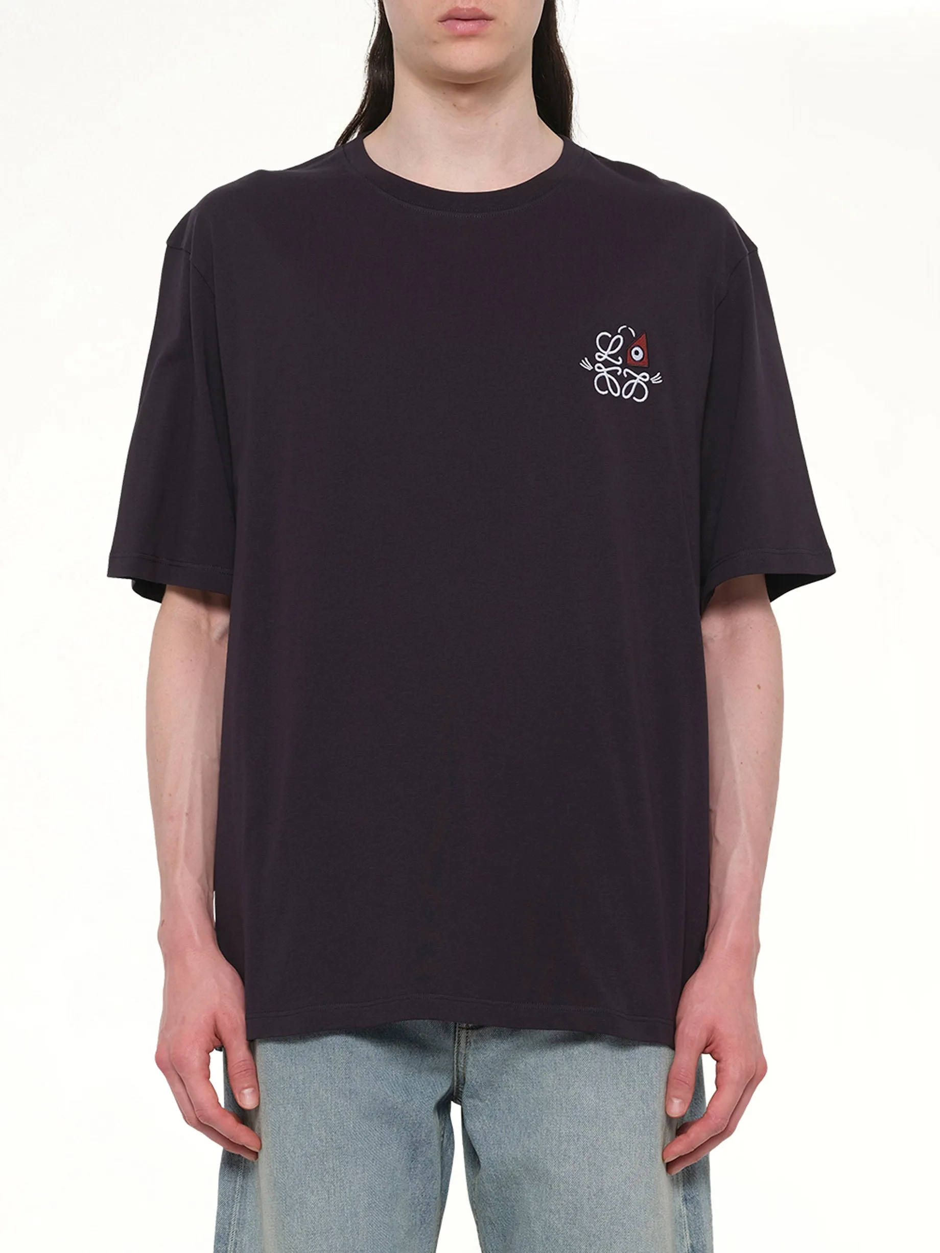 Loose Fit T-Shirt in Navy Blue sold by MARAIS