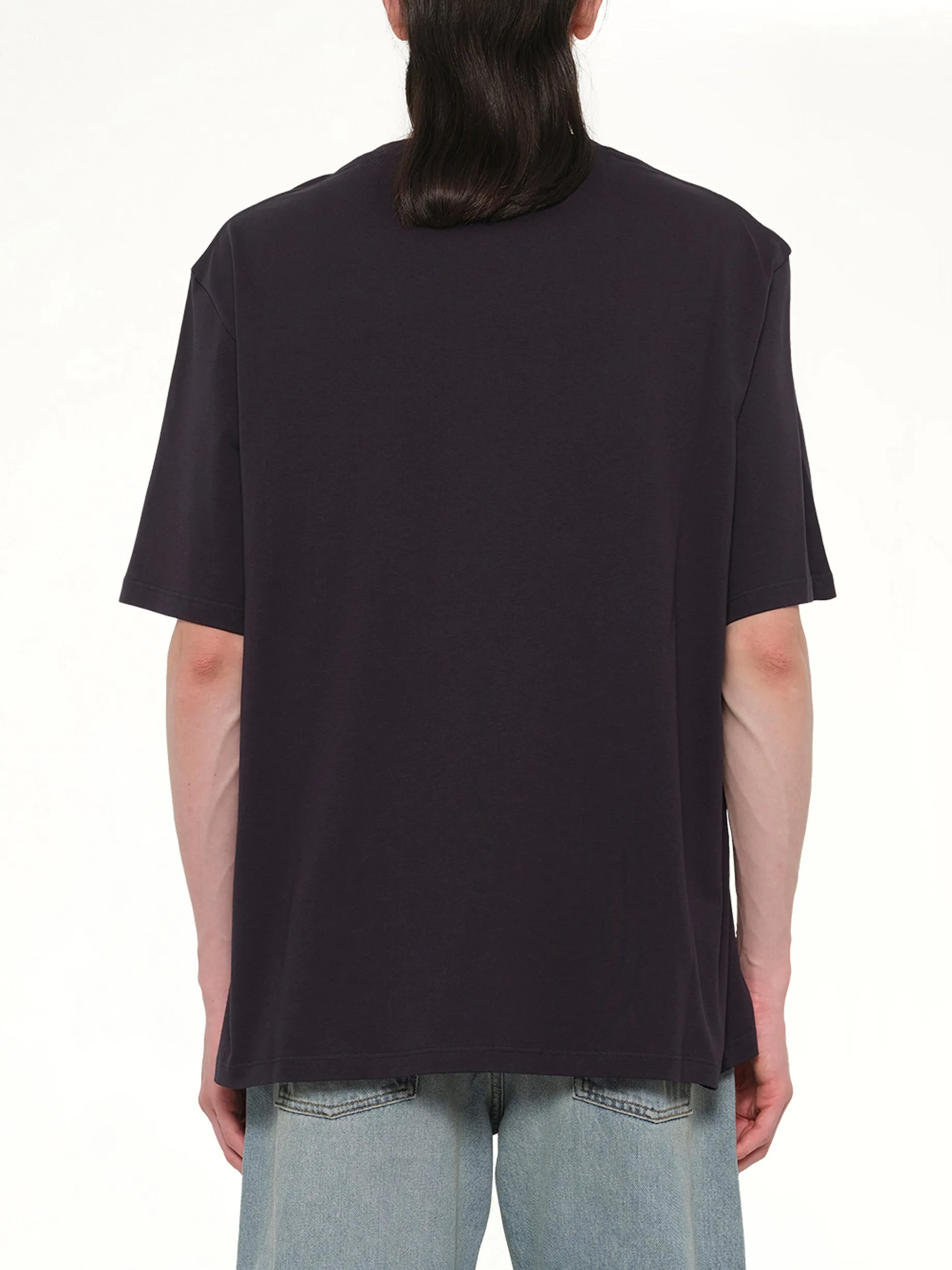 Loose Fit T-Shirt in Navy Blue sold by MARAIS product image thumbnail 5